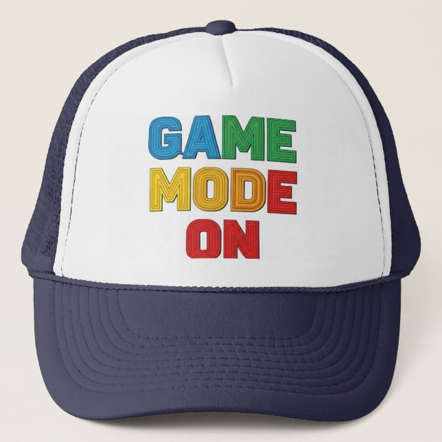Game Mode On. Trucker Hat (Front)