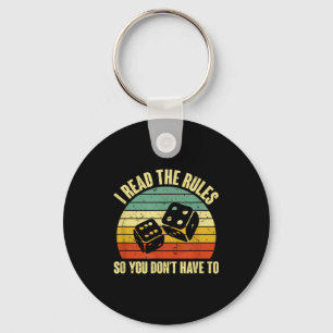 Game Night Adults Funny Board Games I Read The Rul Key Ring