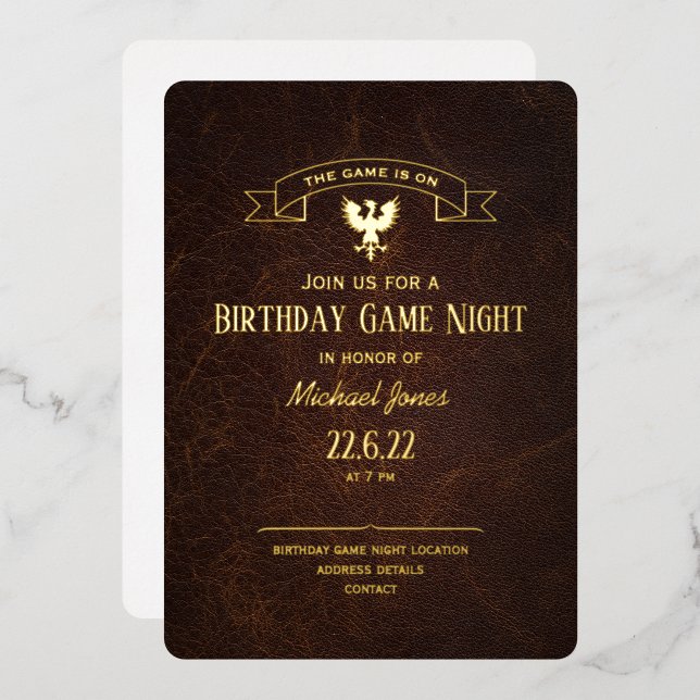 Game night birthday Fantasy griffin CC1260 (Front/Back)