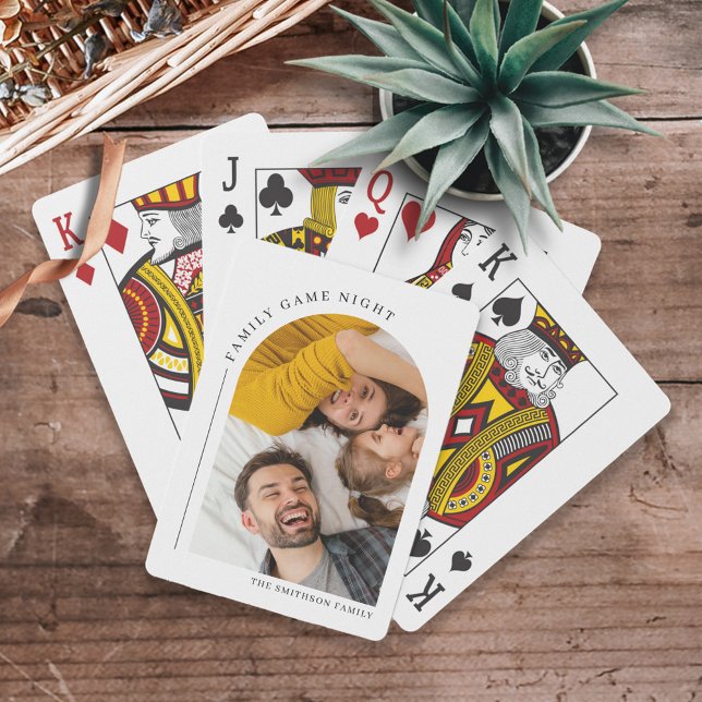 Game Night Family Photo Playing Cards (Creator Uploaded)