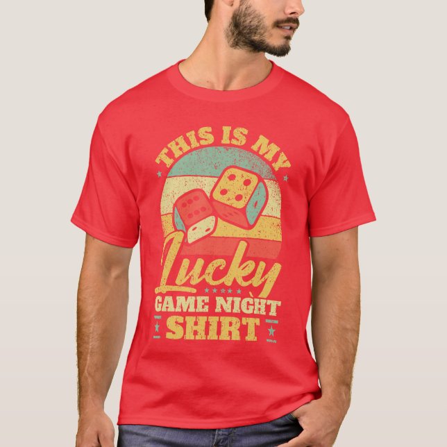 Game Night Host I Lucky Board Game Night friend T-Shirt (Front)
