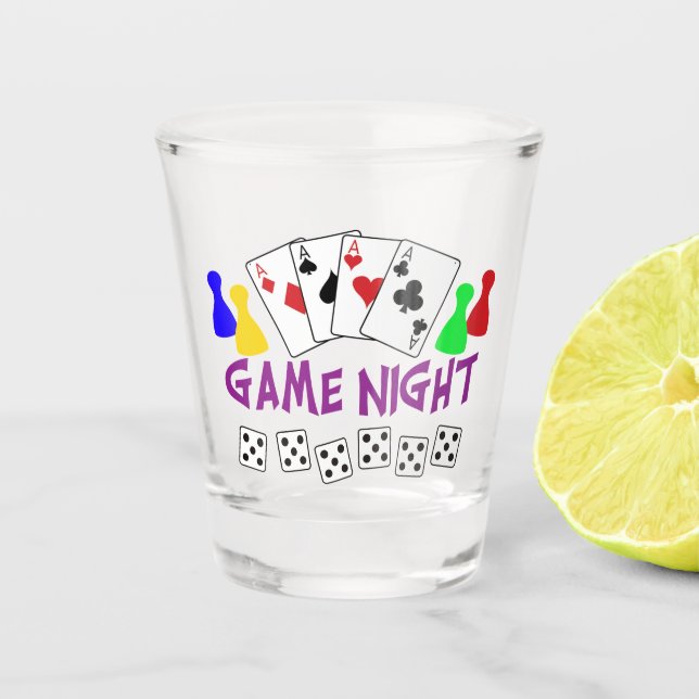 Game Night Shot Glass (Front)