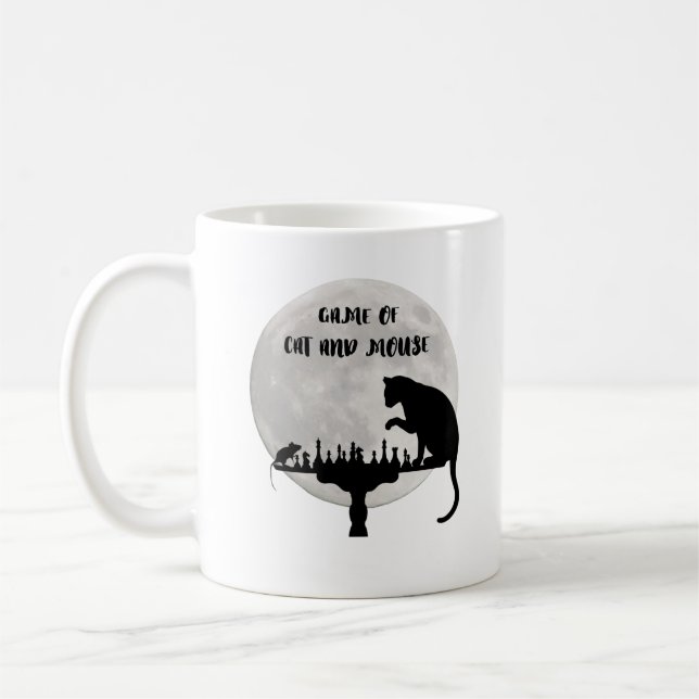 Game Of Cat And Mouse Coffee Mug (Left)