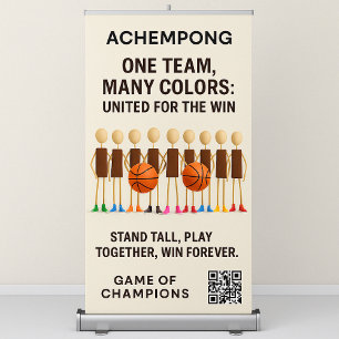 Game of Champions: Team Spirit in Every Frame  Retractable Banner