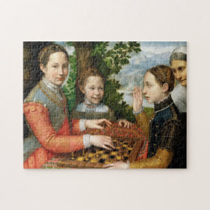 Game of Chess by Sofonisba Anguissola - Circa 1555 Jigsaw Puzzle