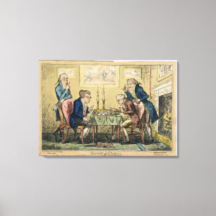 Game of Chess, published by H. Humphrey, London (c Canvas Print