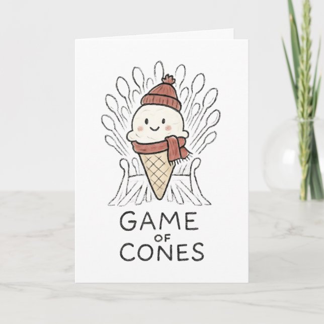 Game of Cones - Funny Christmas Card (Front)