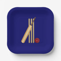 Game of Cricket Paper Plates