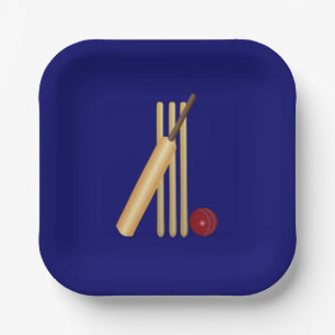 Game of Cricket Paper Plates