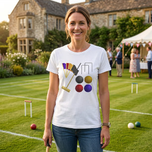 Game Of Croquet Womens T-Shirt