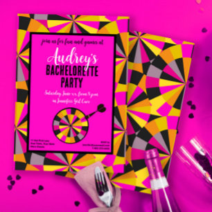 Game of Darts Bachelorette Theme Party Invitation