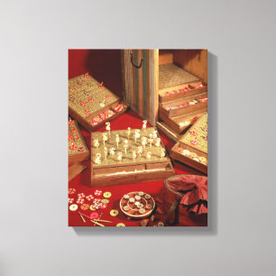 Game of Dauphin lotto invented by Louis XIV Canvas Print