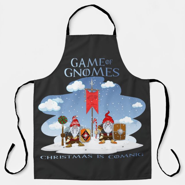 Game Of Gnomes Christmas Is Coming Apron (Front)