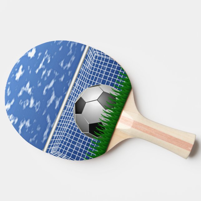 Game of Soccer, soccer net and ball Ping Pong Paddle (Side)