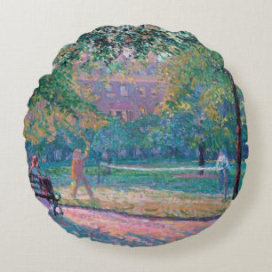 Game of Tennis Round Cushion