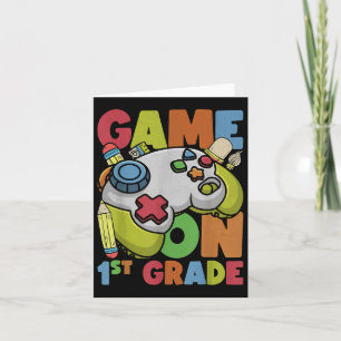 Game On 1st Grade Back To School 1st Grade Level U Card