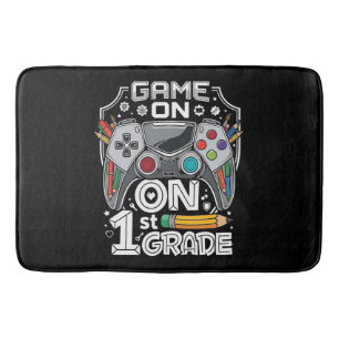 Game On 1st Grade Back to School Bath Mat
