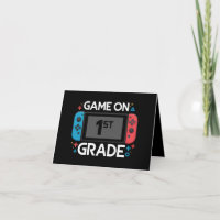 Game On 1st Grade Back To School Funny Gamer 