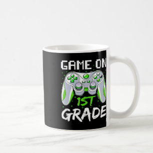 Game On 1st Grade  Fun Back To School Gamer Boys  Coffee Mug