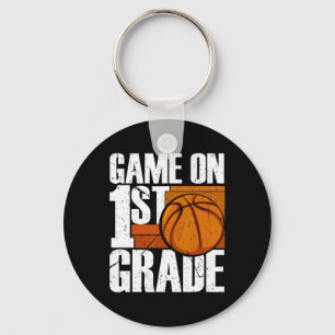 Game On 1st Grade Sketll Ck To School First Grade Key Ring