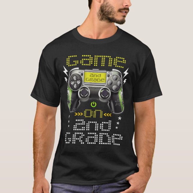 Game On 2nd Grade Back To School For Kids Girls Bo T-Shirt (Front)