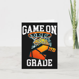 Game On 2nd Grade Bysketbyll Byck To School Studen Card