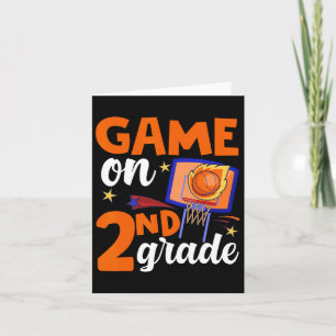 Game On 2nd Grade Bysketbyll Byck To School Studen Card