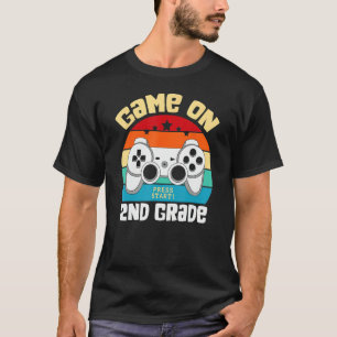 GAME ON 2nd Grade Gamer Teacher Student Back To Sc T-Shirt