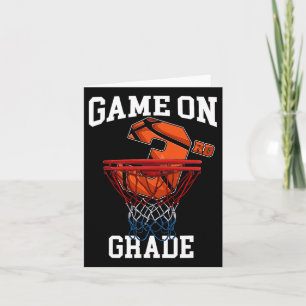Game On 3rd Grade Bysketbyll Byck To School Studen Card
