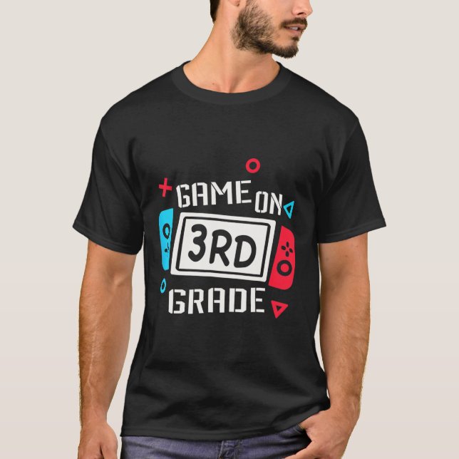 Game On 3rd Grade Cool Kids Team Third Back To Sch T-Shirt (Front)