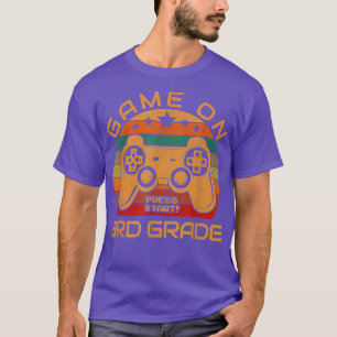 Game On 3rd Grade First Day Back to School Video G T-Shirt