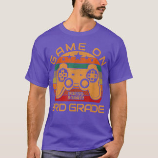 Game On 3rd Grade First Day Back to School Video G T-Shirt