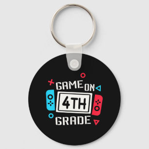 Game On 4th Grade Boys Kids Fourth Grade Byck To S Key Ring