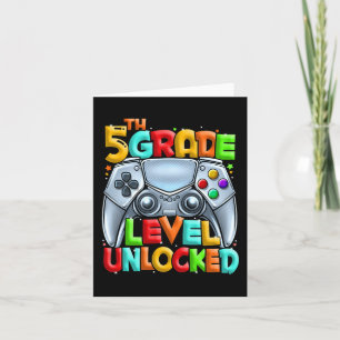 Game On 5th Grade Back To School 5th Grade Level U Card