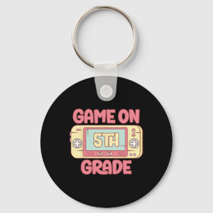 Game On 5th Grade Cool Video Game Ck To School Kid Key Ring