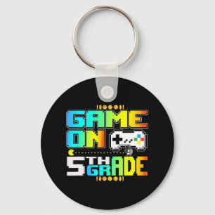 Game On 5th Grade Gaming Video Gamer Back To Schoo Key Ring