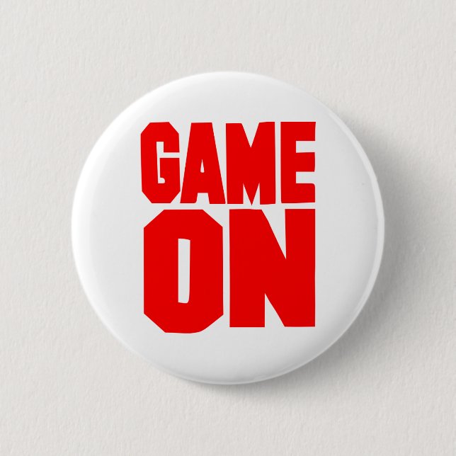 Game on 6 cm round badge (Front)