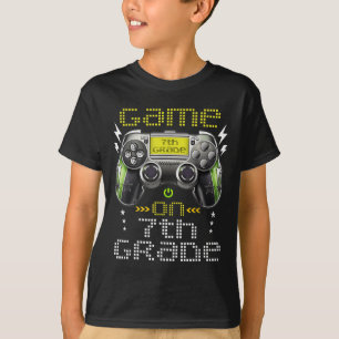 Game On 7th Grade Back To School For Kids Girls Bo T-Shirt
