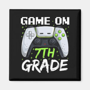 Game On 7th Grade Fun Back To School Gamer Boys Magnet