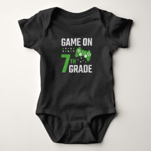Game On 7th Grade Gamer Back To School Student Baby Bodysuit