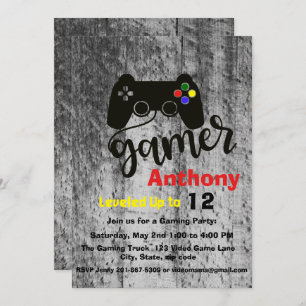 GAME ON...A Video Game Birthday Party Invitation