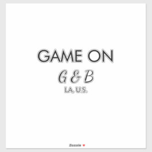 Game on add couple name wedding party place city g