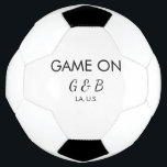 Game on add couple name wedding party place city g football<br><div class="desc">design</div>