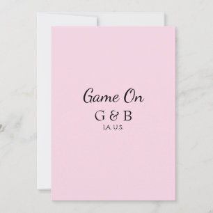 Game on add couple name wedding party place city g invitation