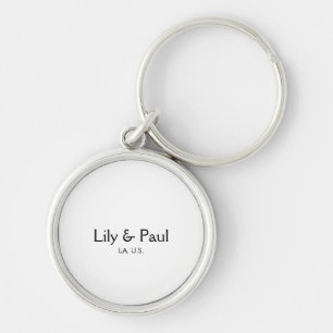 Game on add couple name wedding party place city g key ring