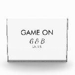 Game on add couple name wedding party place city g photo block<br><div class="desc">design</div>