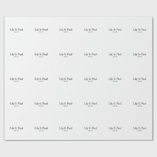 Game on add couple name wedding party place city g wrapping paper