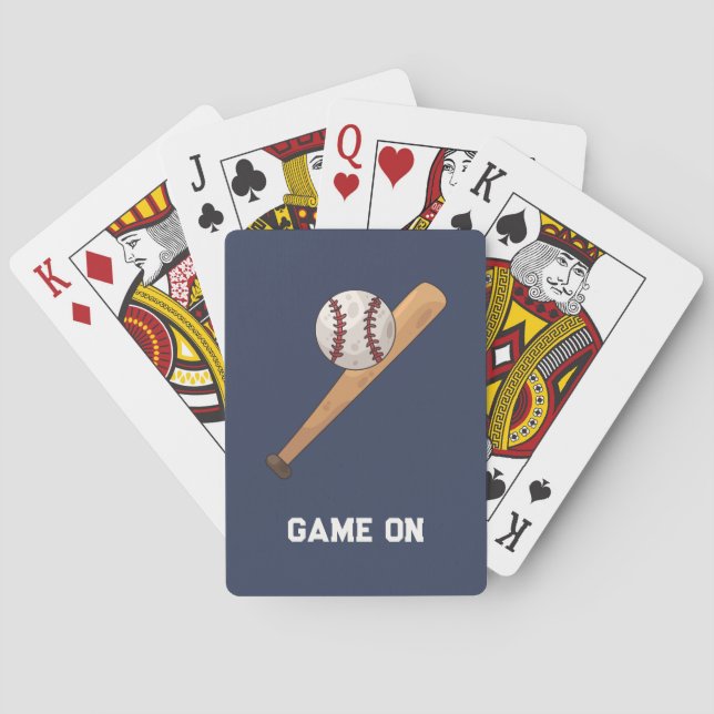 Game on! Baseball theme Playing Cards (Back)