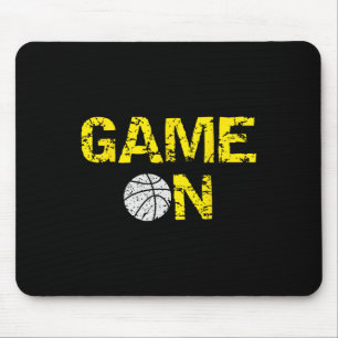 Game On Basketball; Blue Black Yellow Gold Team Co Mouse Mat