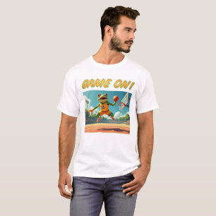 Game On Basketball Frog men white T-shirt